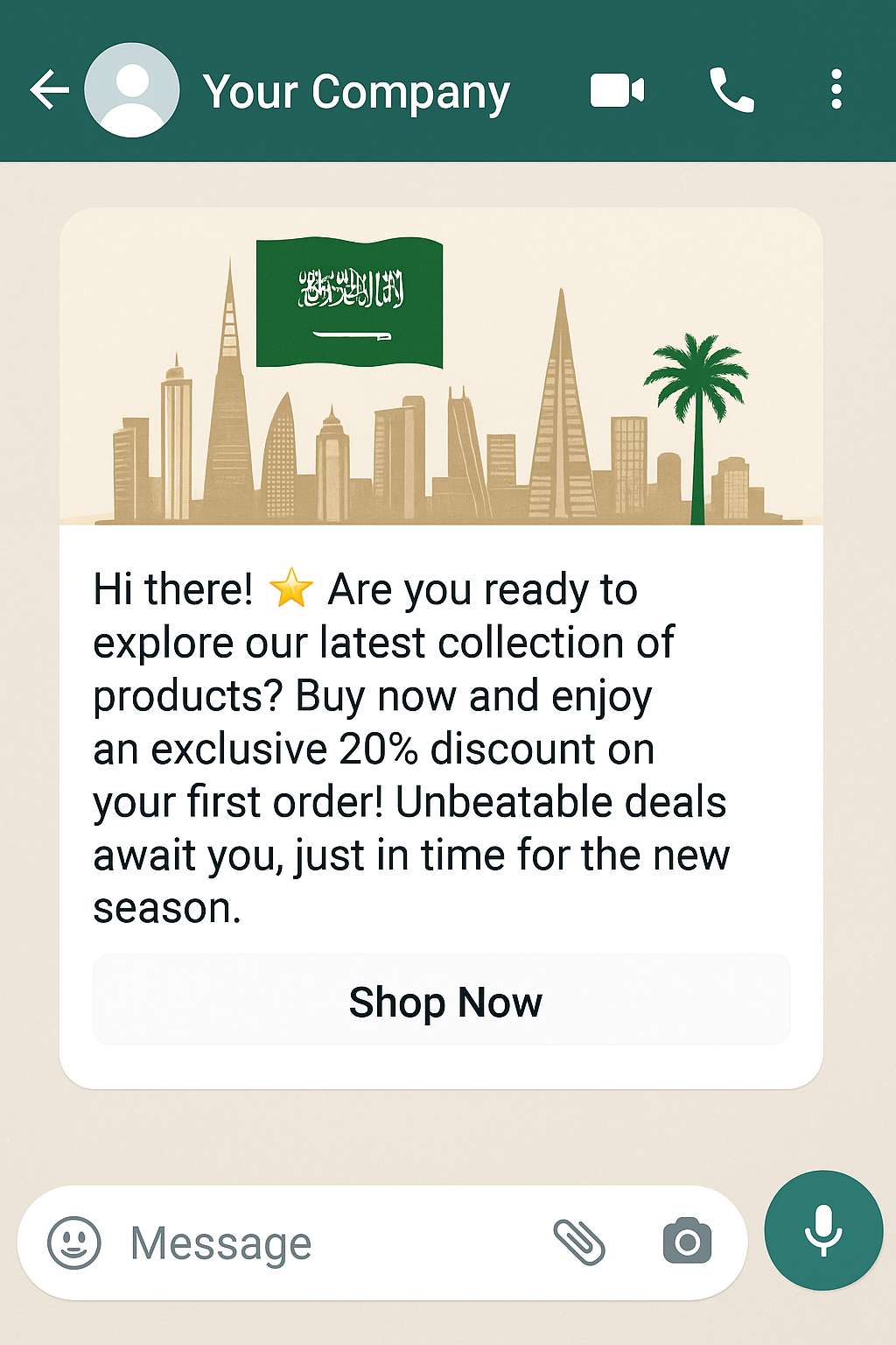 WhatsApp Marketing Message